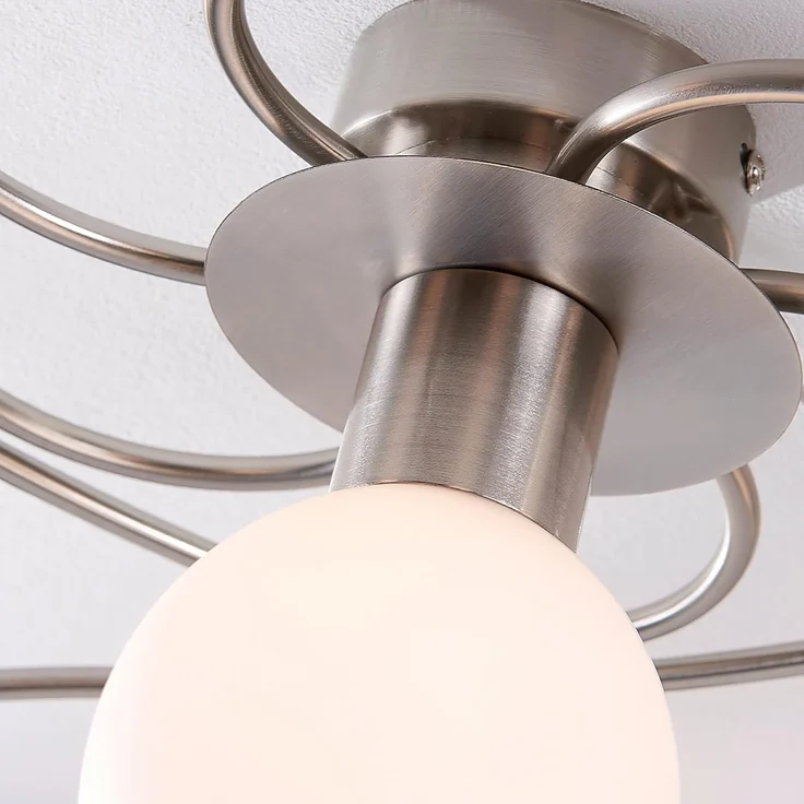 Lindby Deckenleuchten Ciala, Glas Alu IP20, 7 x 4,5 W LED – Bild 4