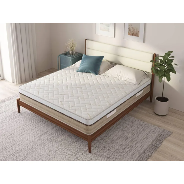 Talamo Italia - Ophiuco Einzelmatratze, Memory Foam-Matratze, ergonomische Matratze, Taschenfederkernmatratze, 100% Made in Italy, 90 x 190 x 25 cm