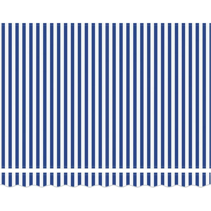 vidaXL Elektrische ausziehbare Markise Blau und Weiß 3,5x2 m 3421959 – Bild 4