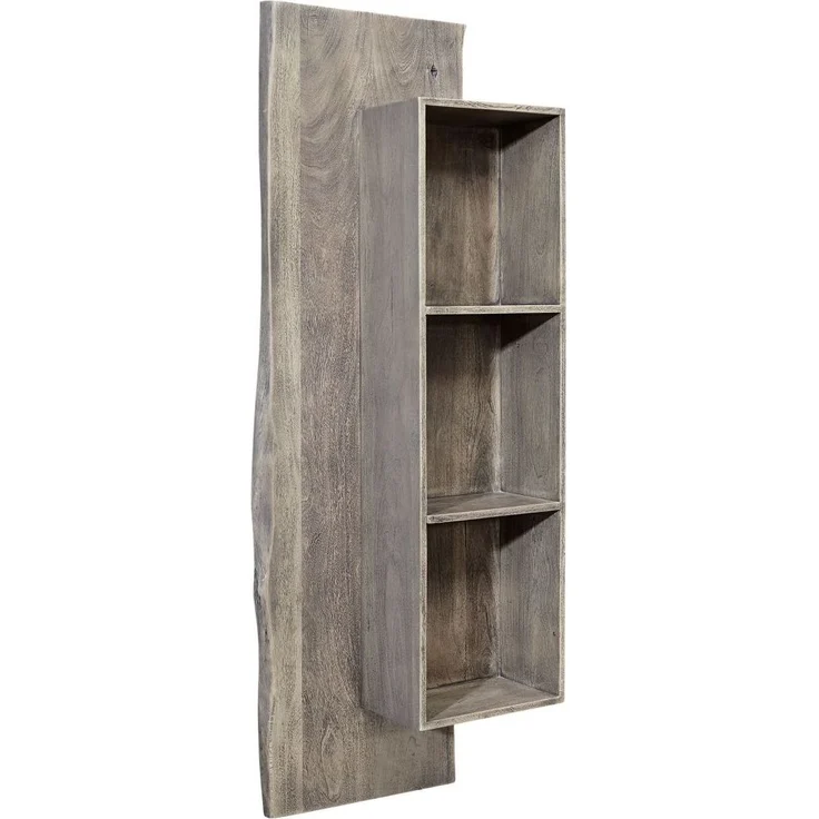 Wandregal Akazie grau lackiert PURE ACACIA #411 – Bild 1