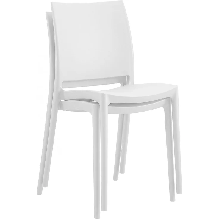 Gartenmöbel-Set GRETA mit 2 Stühlen - 156x72x81cm, Kunststoff, Weiß | Balkonset Gartenset Tisch mit Stühlen Bistroset Outdoor – Bild 6