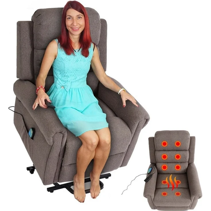 MCW TV-Sessel MCW-K63, Massage- und Heizfunktion, Aufstehhilfe, elektrisch verstellbar – Bild 2