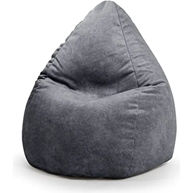 Sitzsack 70x110cm Mittelgrau – Bild 2
