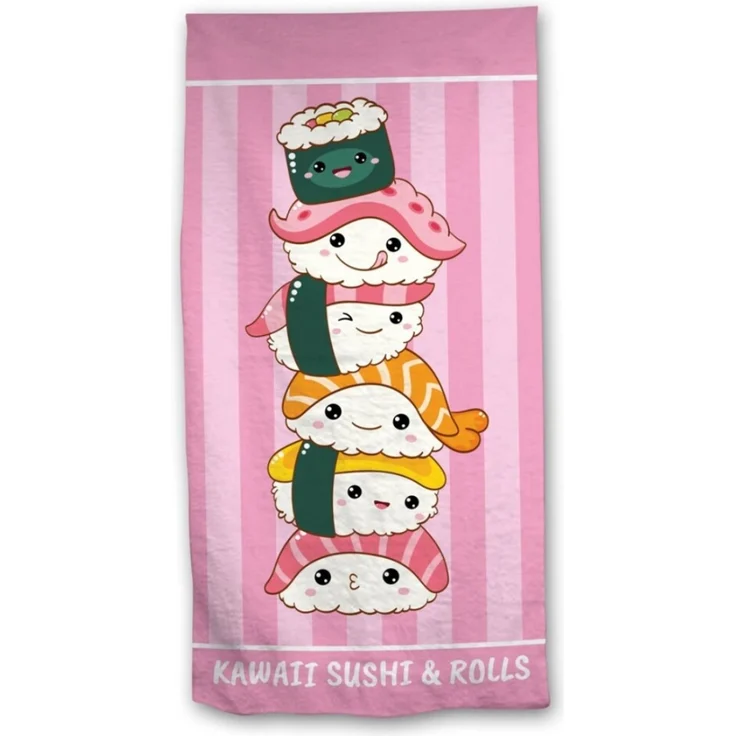 Kawaii Strandtuch 70 × 140 cm leicht und schnelltrocknend – Bild 1
