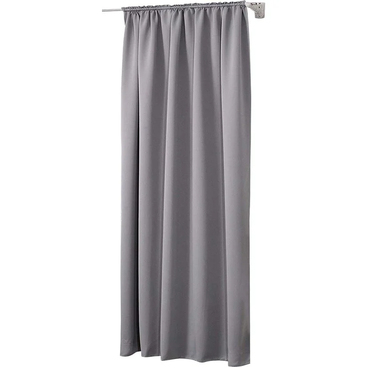 WOLTU Verdunklungsvorhänge mit Kräuselband Blickdicht 168x229cm Dunkelgrau | Blickdichte Gardinen Abdunkelnd 250g/m² Dicke Thermovorhang Hitzeschutz für Wohnzimmer Schlafzimmer 229cm Lang (1 Stück)