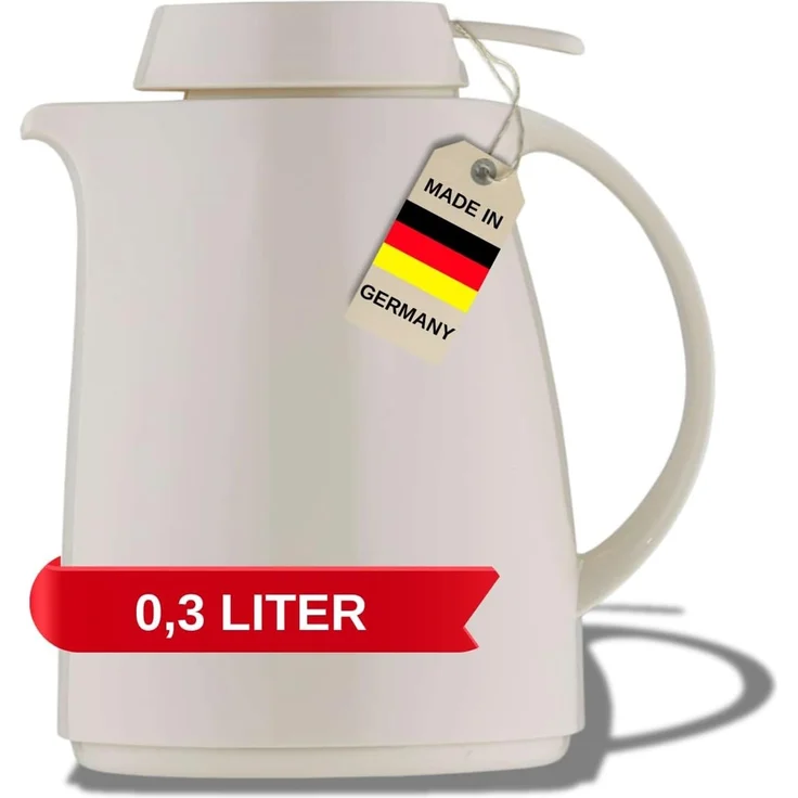 Helios Isolierkanne Servitherm, 0.3 l, mit praktischer Einhandbedienung – Bild 1