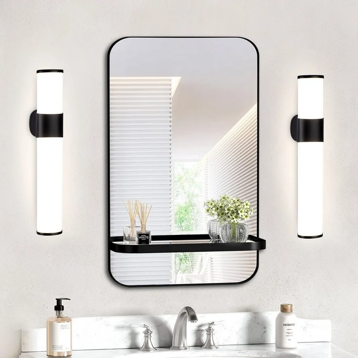 Nettlife LED Spiegelleuchte Spiegelleuchte Led Wandlampe 35cm, LED fest integriert, Neutralweiß – Bild 5