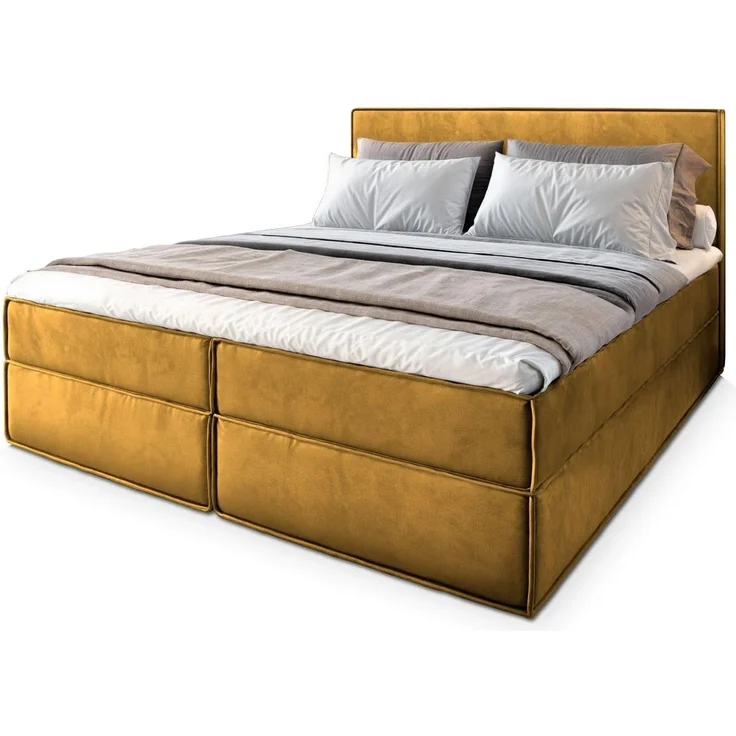 Masseno Boxbett PELLIO 160x200 cm mit Bonell Matratze und Topper