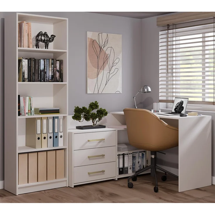 TOPESHOP Schreibtisch geräumiger Schreibtisch kompakt, Tiefe: 50 cm Breite: 120 cm Höhe: 76 cm – Bild 2