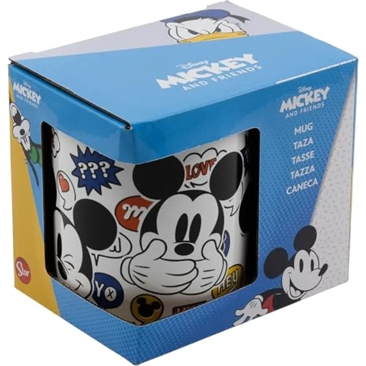 Tasse mit Disney Mickey Mouse Motiv ca. 325ml aus Keramik ca. Ø 8 x 9,5cm Comic – Bild 3