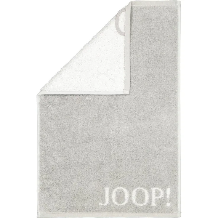 JOOP! Handtuch Joop! Handtuch Duschtuch Gästetuch Classic 1600-76 Silber Grau 30x50, Walkfrottier, 100% Baumwolle