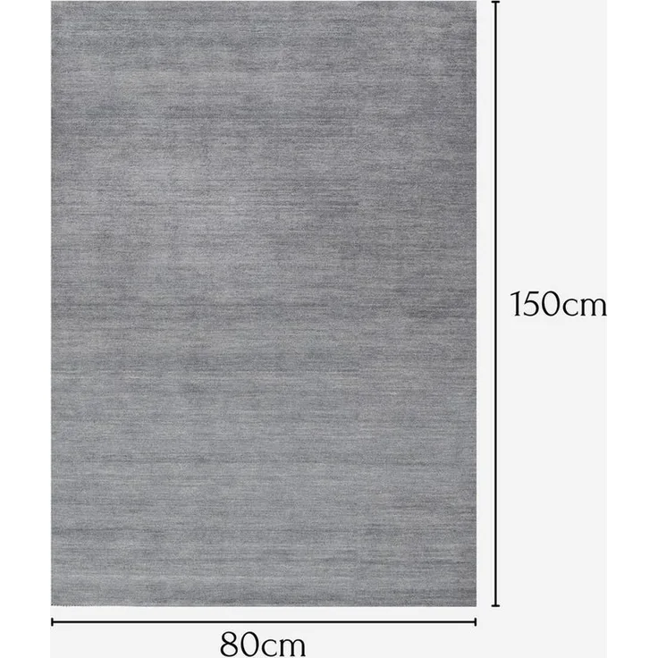 Wohnando Teppich MY-RUG Devi, Handloom Wollteppich 200x140 cm, rechteckig, Höhe: 12 mm, handgewebter Teppich, meliert, reine Schurwolle, Natürliches Design