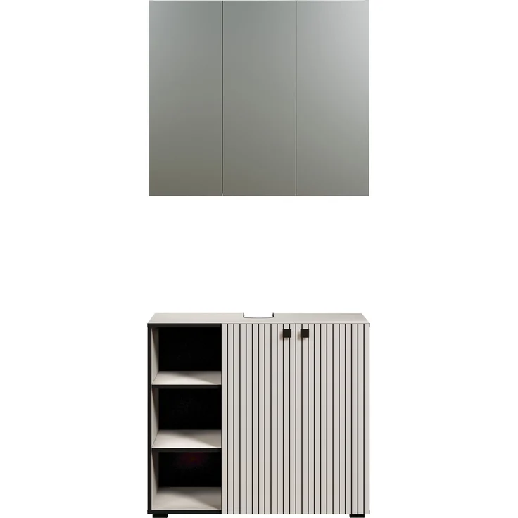 Badmöbel Set Bliss in grau 90 cm – Bild 2