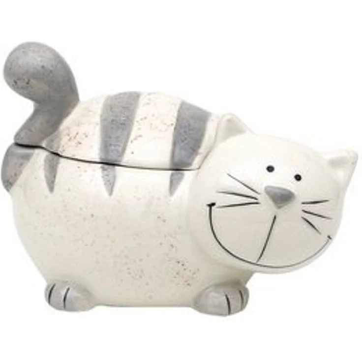 Dekohelden24 Zuckerdose Keramik Dose mit Deckel, als Katze, Keramik, (1-tlg) – Bild 6