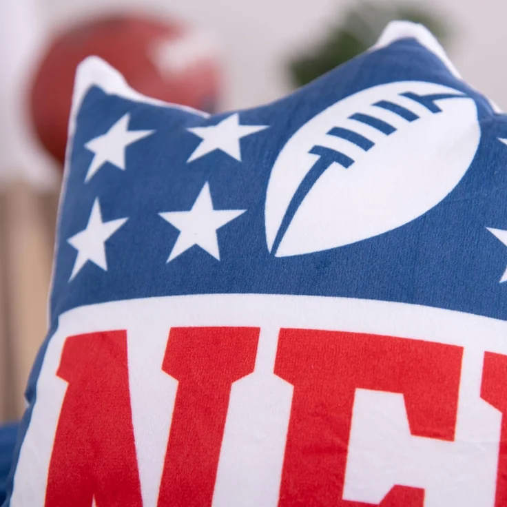 Herding NFL Wappen Konturenkissen, ca. 36x26 cm, 100% Polyester, Blau, Weiß, Rot – Bild 5