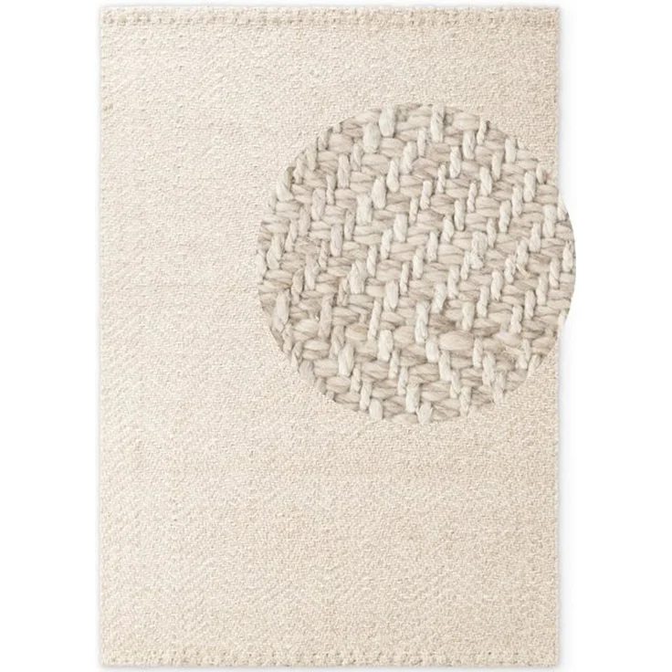 ELLE DECORATION Wollteppich Majoli, auch als Läufer, rechteckig, Höhe: 10 mm, Herringbone, Wolle, Jute, Natur, Wohnzimmer, Schlafzimmer, Boho,Skandi – Bild 4
