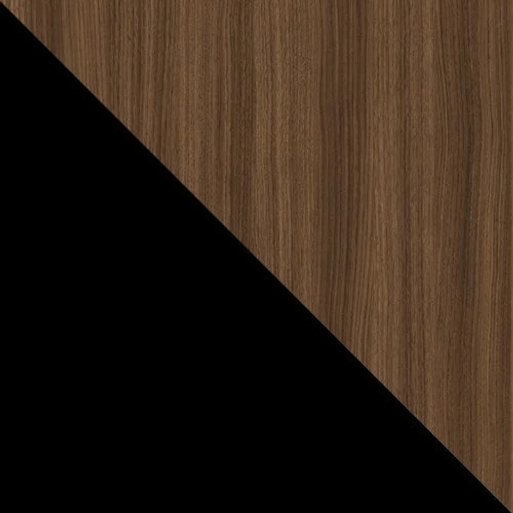 Esstisch Cumair 100 (Farbe: Schwarz / Nuss Franklin Tobacco) – Bild 5