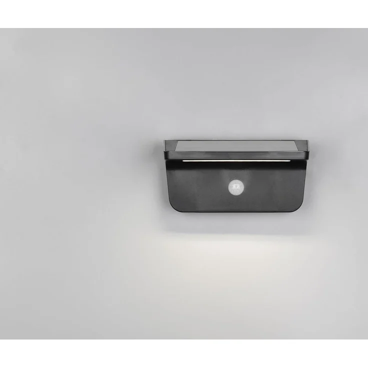 Solar Außenwandleuchte ATICO auch per USB aufladbar mit Bewegungsmelder, B: 20cm – Bild 11