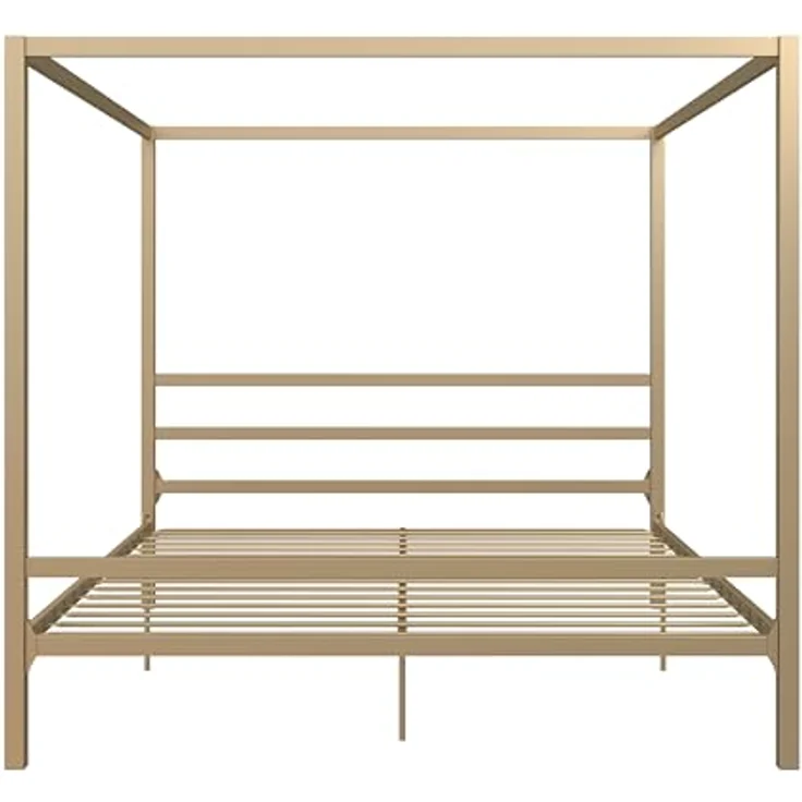 DHP Furniture Modern Canopy Gold Metal Bed Superking – Bild 11