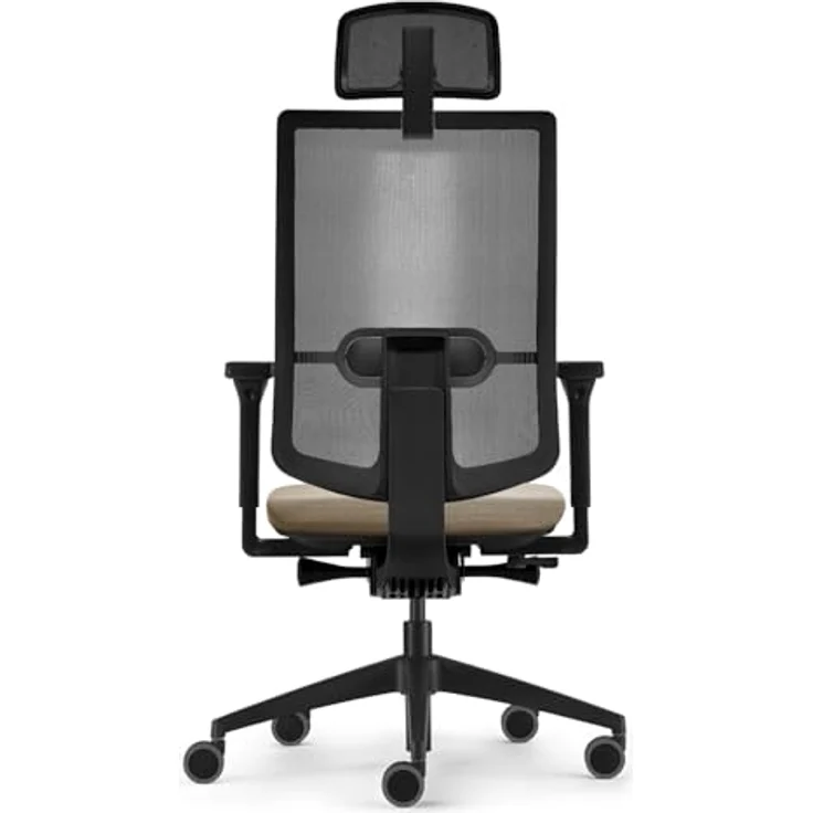 Sedus, se:do PRO Light 2, ergonomischer Bürostuhl, Netzmembran, Creme, Lordosenstütze, Nackenstütze, höhenverstellbar – Bild 7