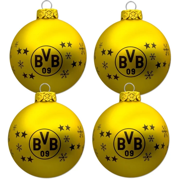 Weihnachtskugel-Set BVB bunt – Bild 1