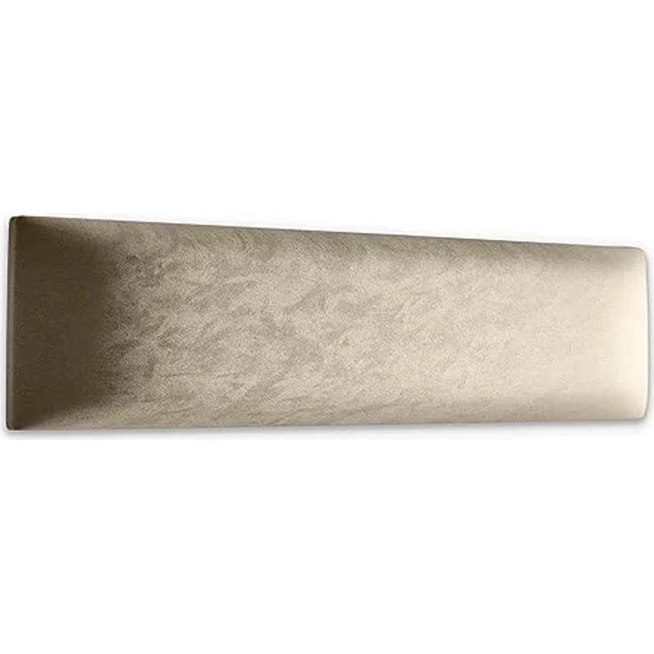 Muralo Samt Wandkissen Stoff Polsterpaneel Schlafzimmer Wohnzimmer Bett Wandpolster Bettkopfteil Lendekissen Modern Luxus Gepolstert Polster Paneel (Creme, 60cm x 15cm) – Bild 1