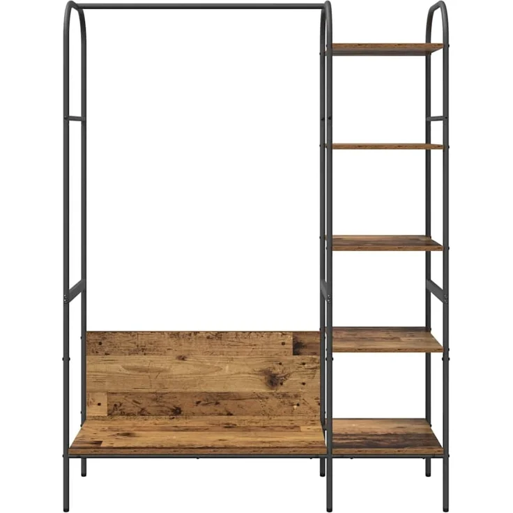 vidaXL Kleiderständer Braun Eichen-Optik 120 x 44 x 160 cm 868449 – Bild 5