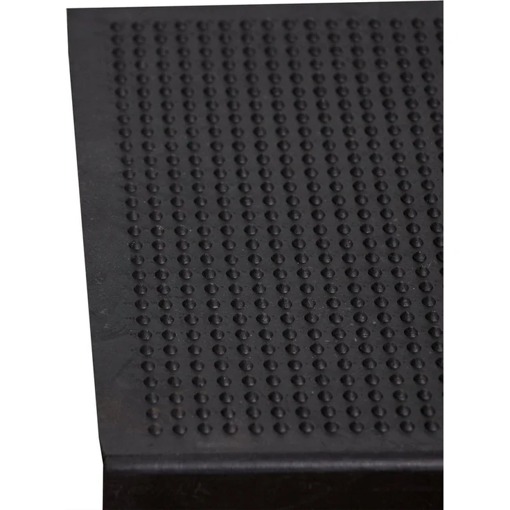 BigDean Stufenmatte Stufenmatten Set aus Gummi - 75x25cm - mit Winkelkante, Eckig, Höhe: 3 mm, Rutschhemmend, Wetterfest, Abriebfest, Leicht zu reinigen – Bild 2