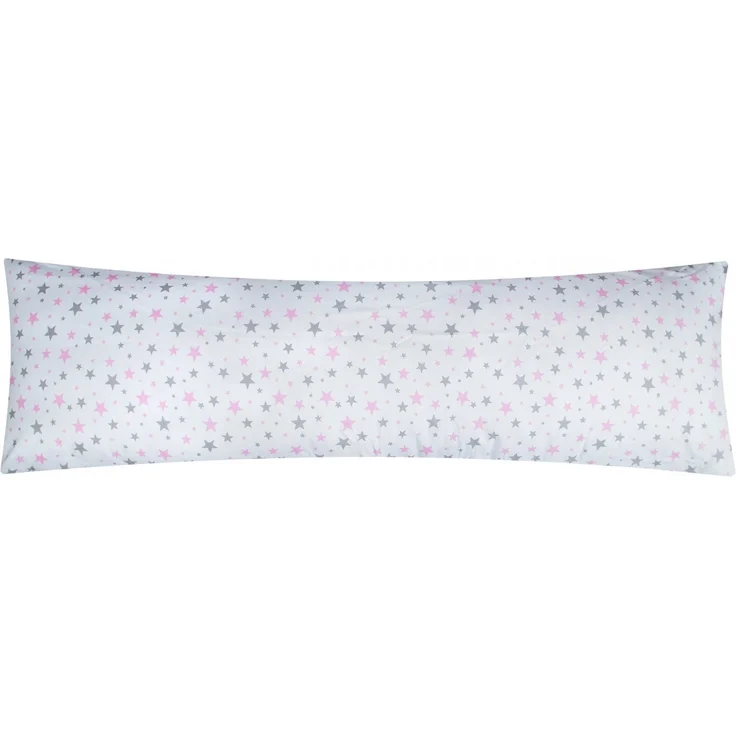 Heubergshop Seitenschläferkissenbezug, (1 Stück), 40x145cm Sterne in 100% Baumwolle Kinder Bezug Kissenbezug (EW-640/2) – Bild 3