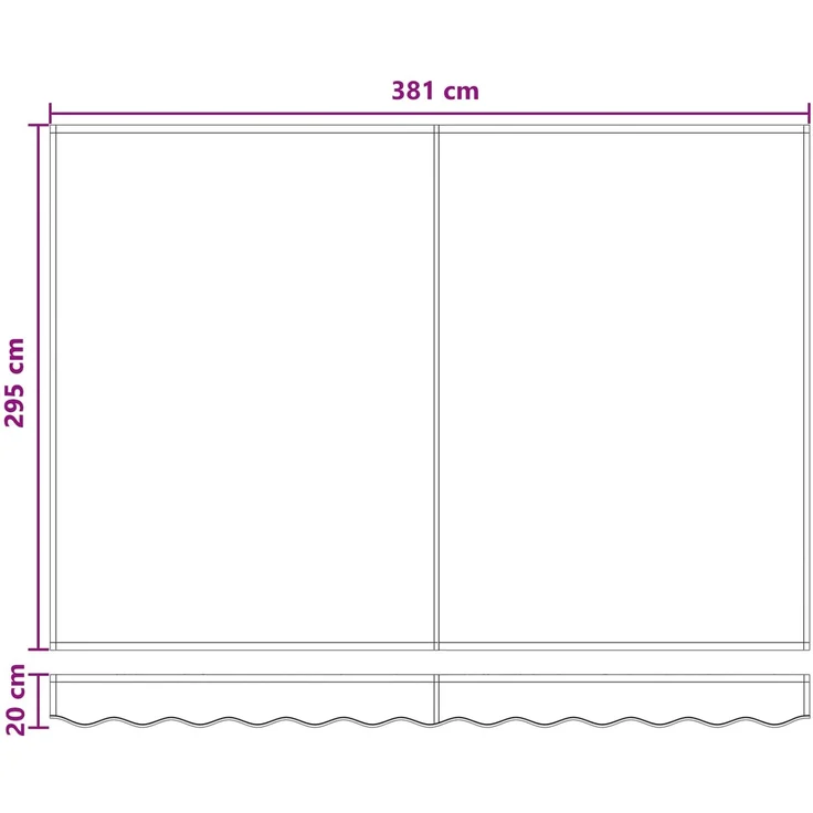 vidaXL Einziehbare Markise Taupe 4x3 m Polyester und Aluminium 3426104 – Bild 9