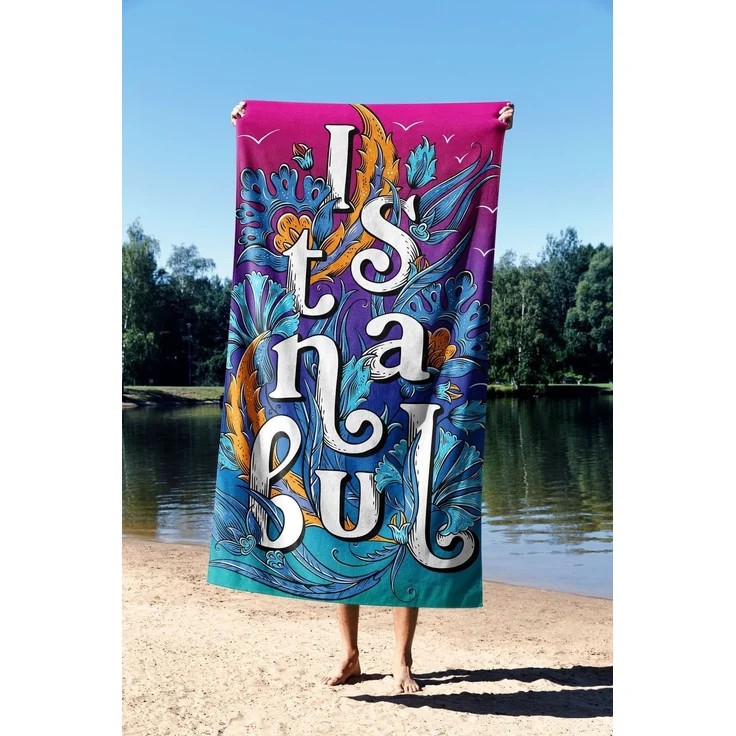Mijolnir 'Beautiful Istanbul 90' Strandtuch, Mehrfarbig, 90 x 150 cm – Bild 2