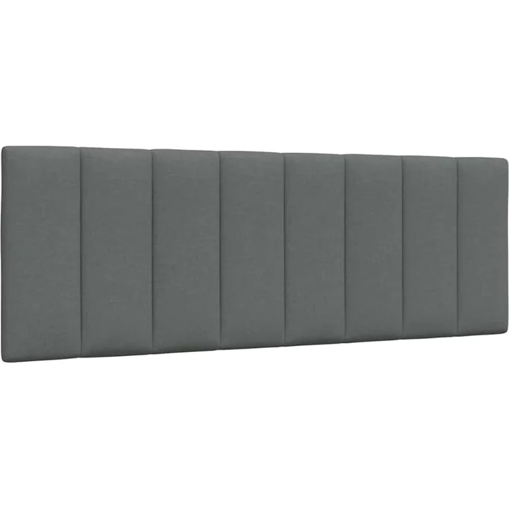 vidaXL Kopfteil Kopfteil-Kissen Dunkelgrau 120 cm Stoff, (1 St)