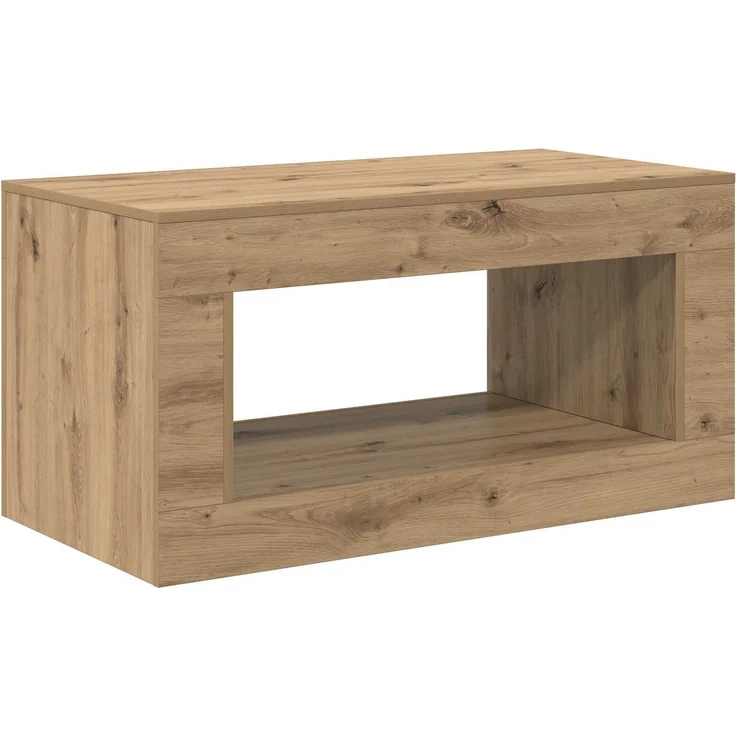 vidaXL Couchtisch Artisan-Eiche 99.5 x 50 x 50 cm Holzwerkstoff 899910 – Bild 2