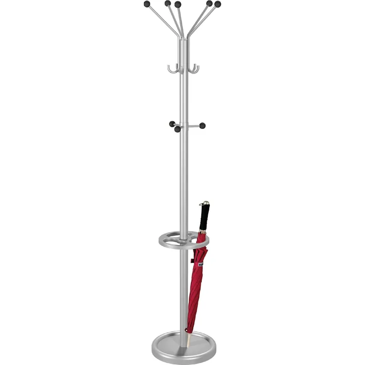 Kerkmann Design Garderobenständer 6068. 1 TK2 Stahl alusilber