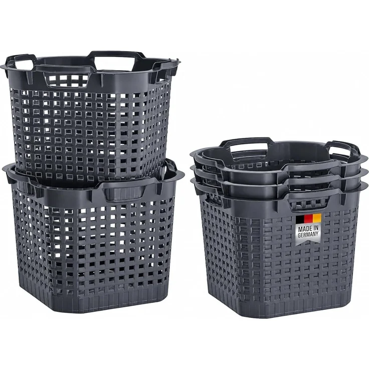 Erntekörbe Gartenkorb 25L Lebensmittelecht Obstkorb 40x30cm ineinander & übereinander stapelbar | Made in Germany als Obstkorb, Laubkorb und vielseitiger Erntekorb – Bild 1