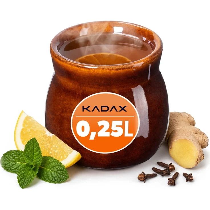 KADAX Becher für Glühwein, 250 ml, Steingut – Bild 1