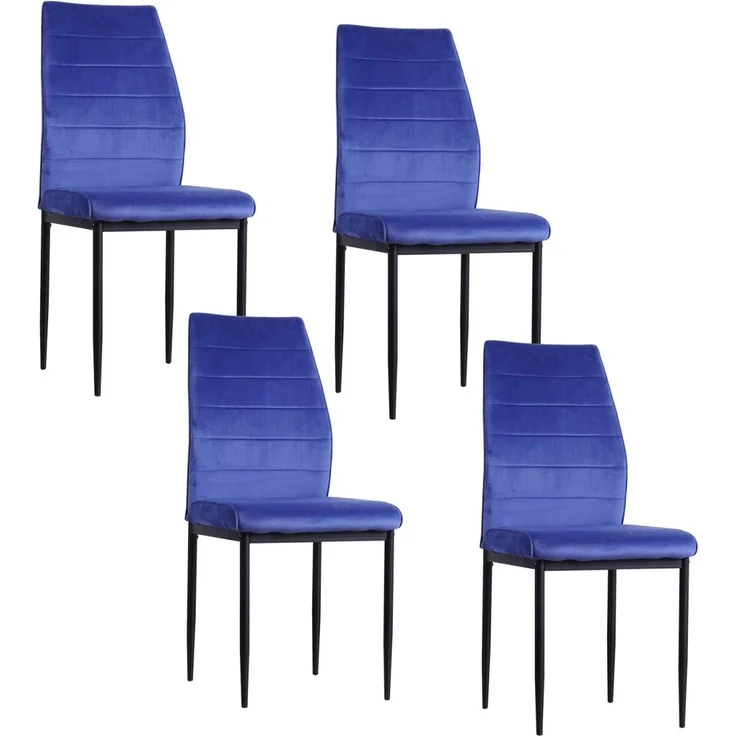 HTI-Living Madison Velvet 4er-Set Stuhl – Bild 1