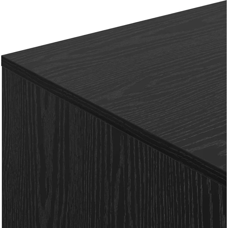 vidaXL Katzenstreu Box Umzäunung Schwarz Eichen-Optik 47 x 59 x 42 cm 886272 – Bild 8