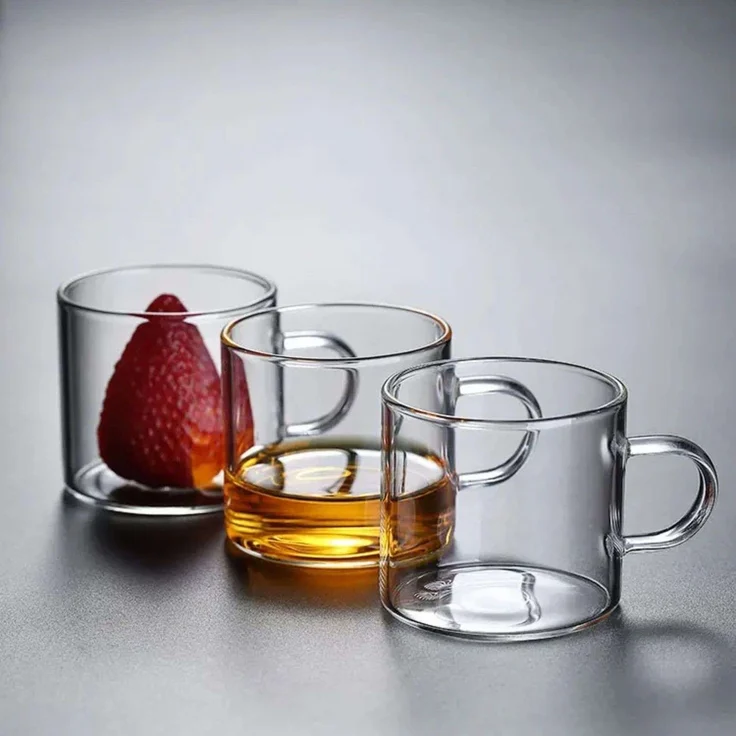 Hermia Concept '6li Espresso' Kaffeetassen-Set (2-teilig), Transparent, 5,5 x 4,8 cm – Bild 4