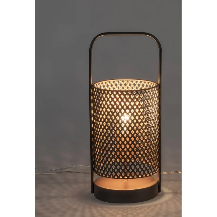 formano Metalllampe in Goldschwarz Lampe Rund – Bild 2