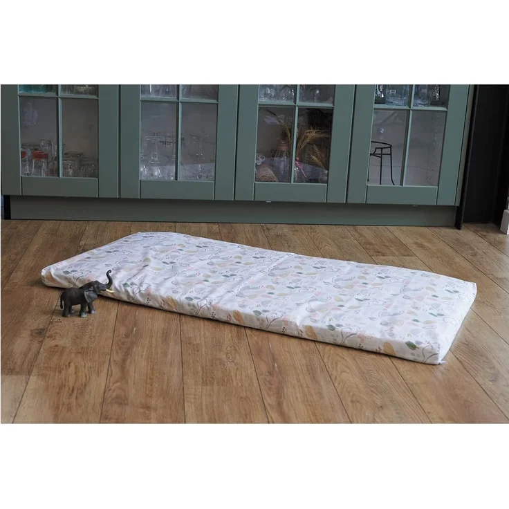 Tinéo - Reisematratze Babymatratze, inklusive Tragetasche - Abnehmbarer Bezug 60 cm x 120 cm x 4 cm, Savanna – Bild 7