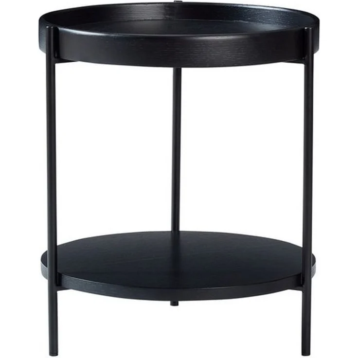 WILLIAMSPACE Couchtisch Ditto Beistelltisch, 2 Ebenen, Massivholz, modern Design (1 St), Maße ca.: B44 x T44 x H48 cm – Bild 2