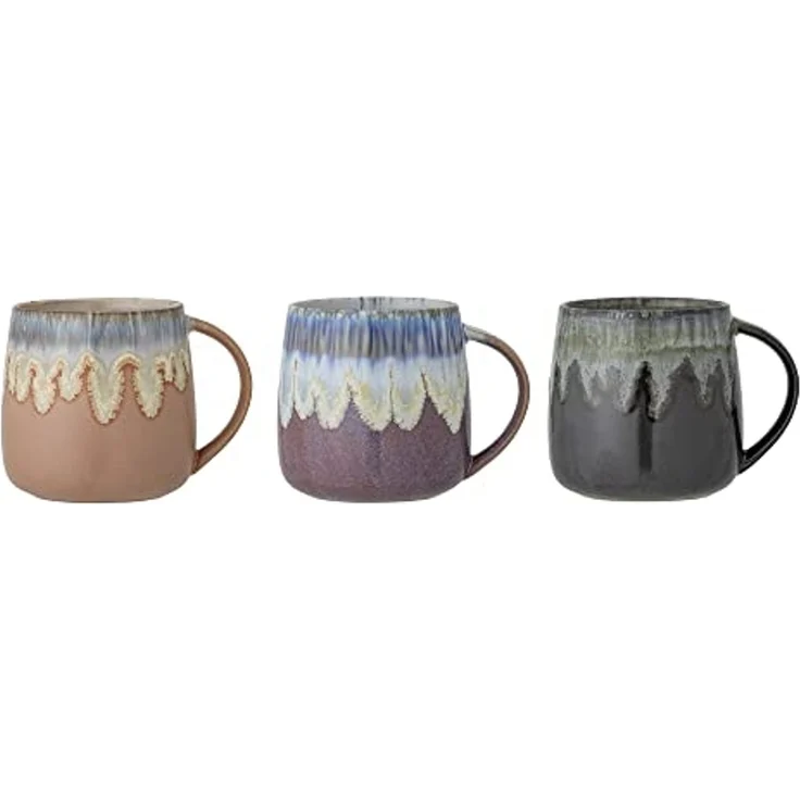 Bloomingville Becher Set, Cloe Mug, Blue, Stoneware 9,5x10 cm – Bild 2