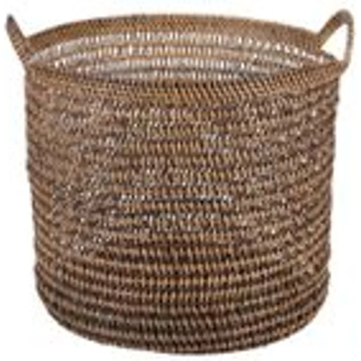 Rattan Korb Eda Braun mit Henkel L – Bild 11