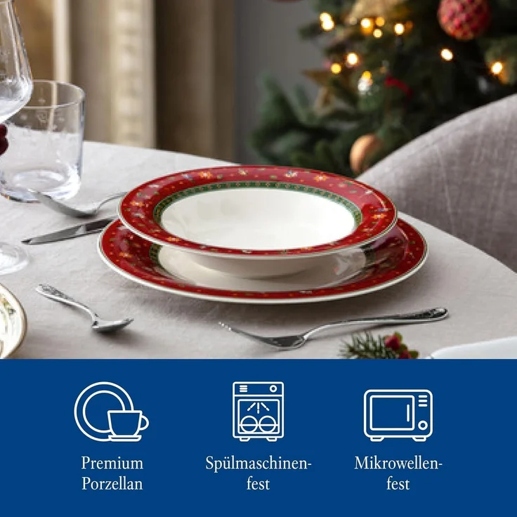 Villeroy & Boch Toy's Delight Suppenteller ø 23 cm Rot 6er Set – Bild 3