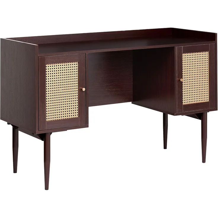 Schreibtisch RATANA 130 cm x 50 cm Dunkelbraun