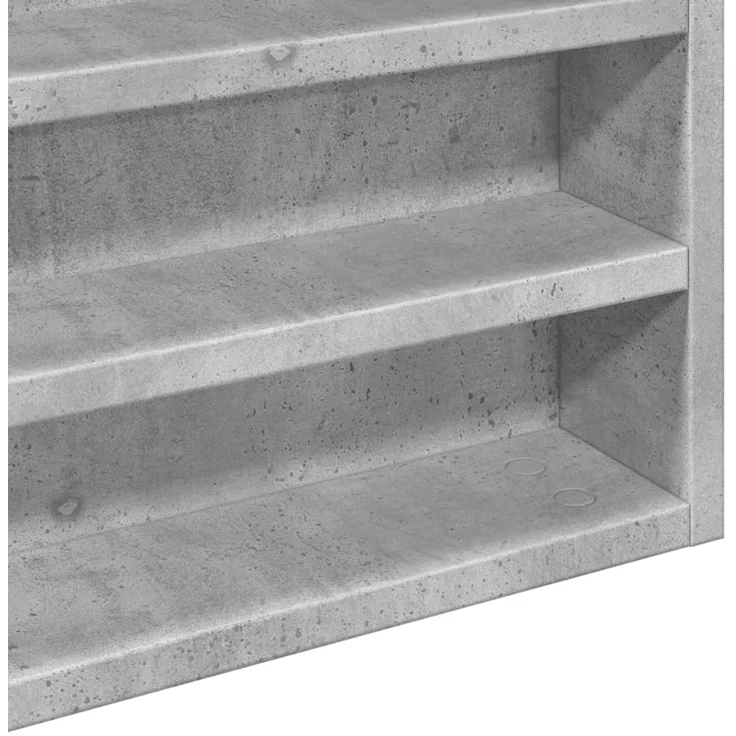 vidaXL Vitrinenschrank Betongrau 100x8,5x58 cm Holzwerkstoff 847943 – Bild 7