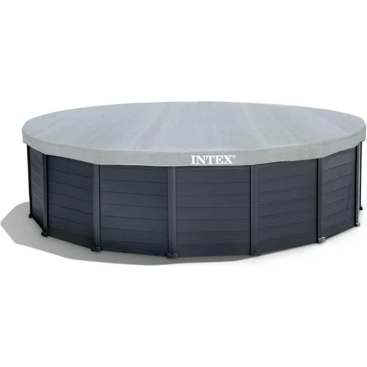 Intex 'Frame Swimming Pool Set Graphit Ø 478x124 cm', graphit, inkl. Sandfilteranlage – Bild 5