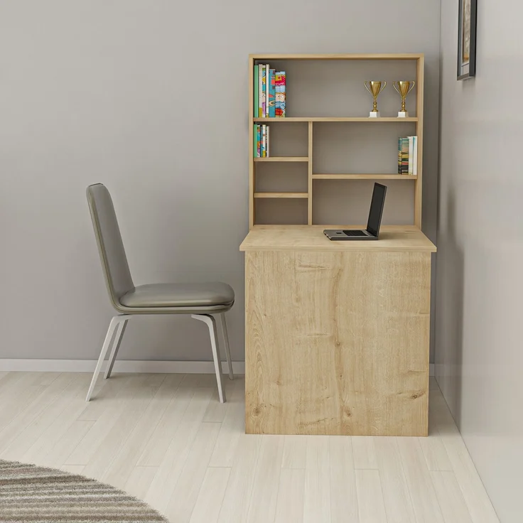 Skye Decor 'Sedir - Oak' Schreibtisch, Eiche, 59 x 74 x 90 cm – Bild 2