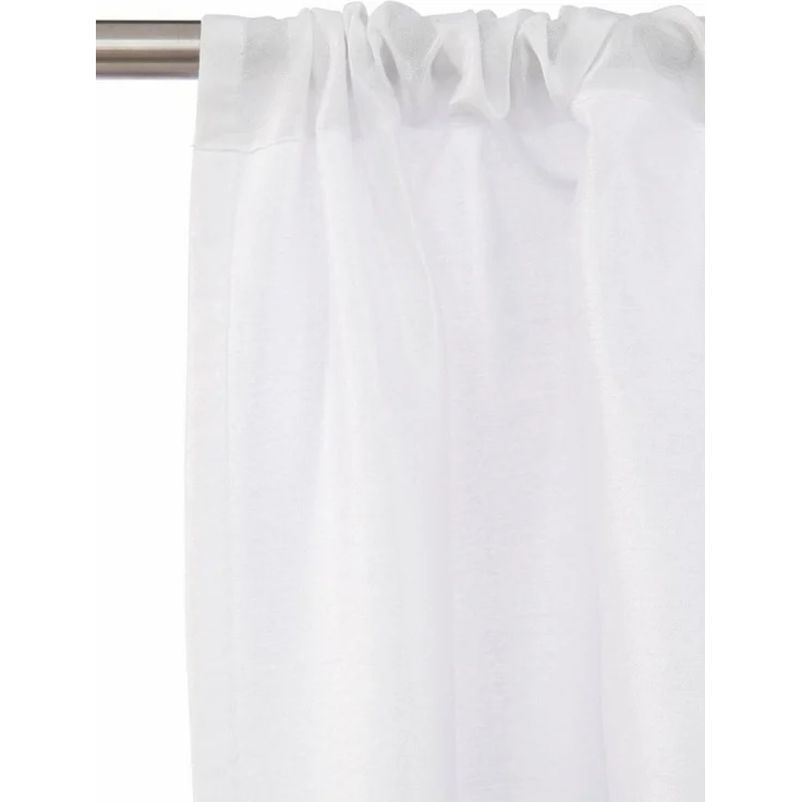 OTTO home Scheibengardine Neapel (1 St), Stangendurchzug, halbtransparent, Taft, halbtransparent, Seiden Optik – Bild 3